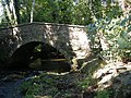 Ponte medieval sobre o río Baxoi en Miño. Por ela pasa o camiño inglés de Santiago.