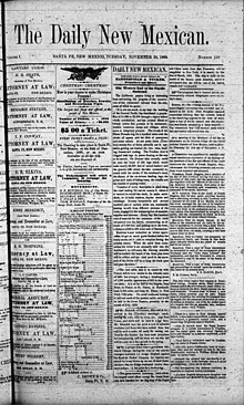 front page of a broadsheet newspaper