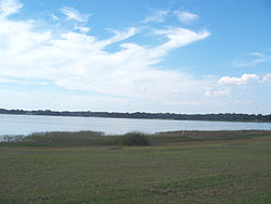 Silver Lake, behind the Lake–Sumter State College campus