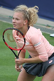 Kateřina Siniaková was part of the winning women's doubles team.[114]