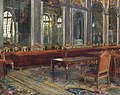 Sketch of the Table in the Hall of Mirrors, at which the Treaty of Versailles was Signed (1919)
