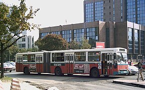 Ikarus IK-160 articulated bus in Skopje