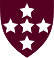 Southern Command Royal Army Medical Corps (Maroon with white stars)