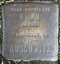 Stolperstein für einen Romm (Thieboldsgasse 88)