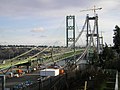 The new Tacoma Narrows Bridge under construction in 2006.
