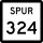 State Highway Spur 324 marker