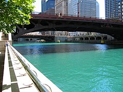 Vue sur la rivière depuis la Riverwalk.