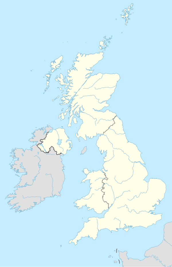 英国城市列表在英国的位置
