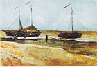 Beach at Scheveningen in Calm Weather, oil on paper on wood 1882 Private collection (F2), displayed in the Minnesota Maritime Art Museum