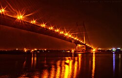 Vidyasagar Setu bei Nacht