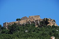 Panorama of the surviving exterior wall