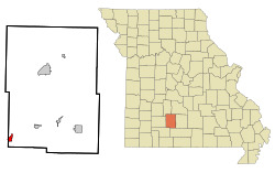 Location of Rogersville, Missouri