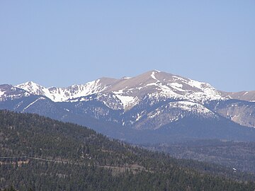 8. Wheeler Peak in New Mexico