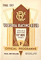 Front cover of the 1951 VRC C.B. Fisher Plate racebook