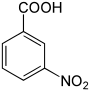 Struktur von 3-Nitrobenzoesäure