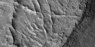 Close view of small and large ridges, as seen by HiRISE under HiWish program