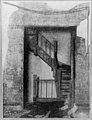 An internal staircase in the Asch building