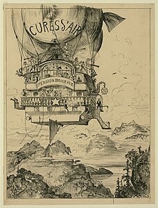 Cures d'air dans la montagne, illustration du Vingtième siècle (1883).