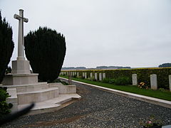 Carré militaire au cimetière.