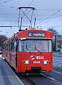 Brema: tram snodato GT4 del BSAG n. 3530 sulla linea 6