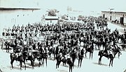 Austro-Hungarian artillery regiment in Brno, Moravia (1888)