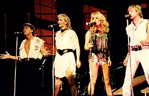 Bucks Fizz performing in 1984