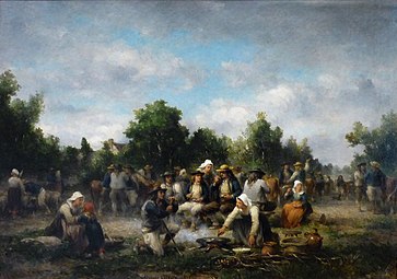 Jour de marché dans le Finistère (1875), musée d'Art et d'Histoire de Cognac.