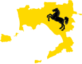 Flag map of the Province of Naples