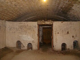 A room inside the fort