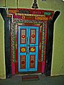 Ghandola Gompa door.