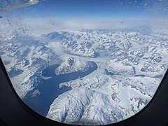 Heimdal Glacier in East Greenland in 2018