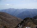 Mount Ōdaigahara and Mount Ikegoya from the top of Mount Hinokizuka Okumine (03/2009)