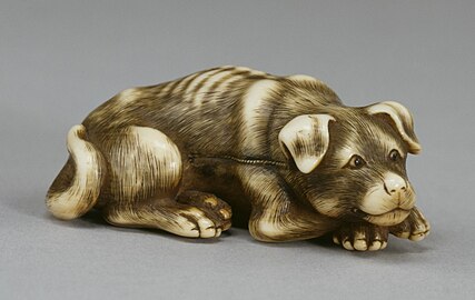 Netsuke in the Form of a Dog
