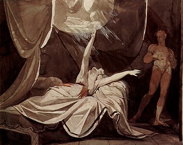 Kriemhild voit Siegfried mort dans son rêve, vers 1805, Kunsthaus de Zurich.