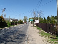 Street and road sign of Julianów, Gmina Piaseczno