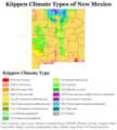 Image 2Köppen climate types of New Mexico, using 1991–2020 climate normals (from New Mexico)