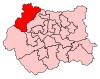 A small constituency, situated in the centre of the county to the west of two similarly sized constituencies.