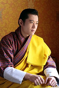 Jigme Khesar Namgyel Wangchuck, by Royal Family of Bhutan (edited by Hamiltonham)