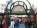 Leipzig Christmas market entrance