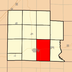 Location in Clay County