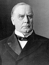 Black-and-white photographic portrait of William McKinley