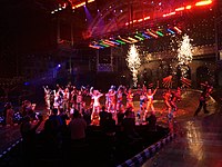 The megamusical Starlight Express features spectacle elements as seen in this photo.