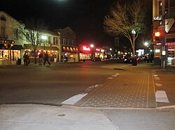 The Four Corners in downtown Patchogue, where West & East Main Streets meet South & North Ocean Avenues