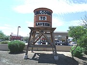 Different view of the Laveen Village welcoming water tower.