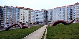 Escultura de la Miñoca, en Vigo.