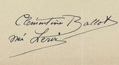 signature de Clémentine Ballot