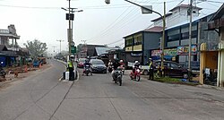 A street in Nanga Bulik, Lamandau Regency