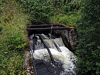 Место вытекания реки Сумы из водохранилища