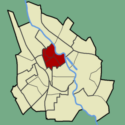 Location of Kesklinn in Tartu.