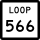 State Highway Loop 566 marker